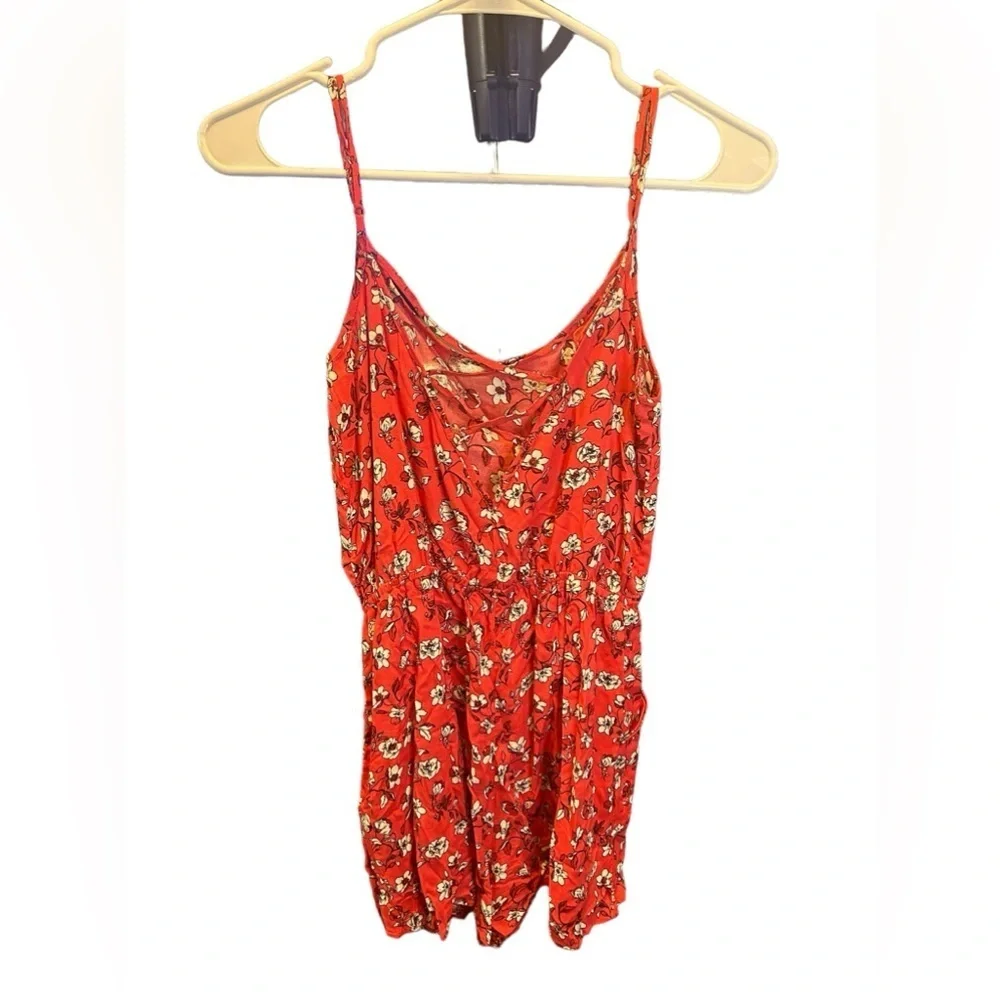 H&M Divided Women’s Romper Floral Sleeveless Spaghetti Strap Size 6